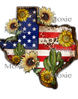 Texas Sunflower UV DTF Transfer