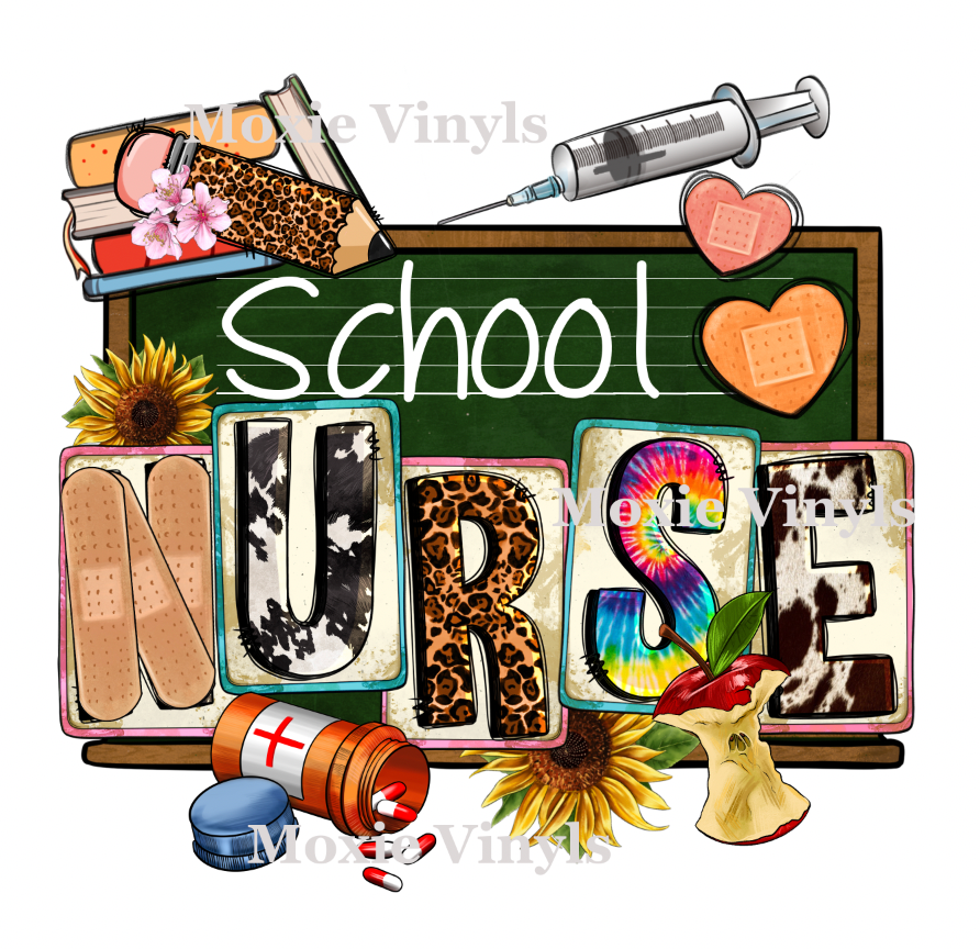 School Nurse UV DTF Transfer