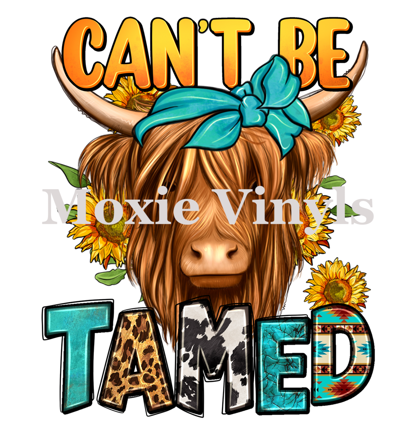 Can&#39;t Be Tamed UV DTF Transfer