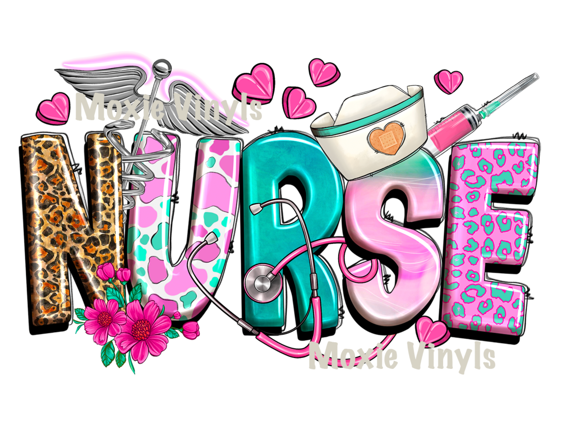 Valentine Nurse UV DTF