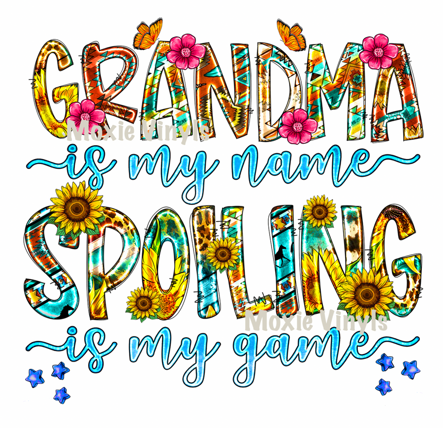 Grandma Spoiling Game UV DTF