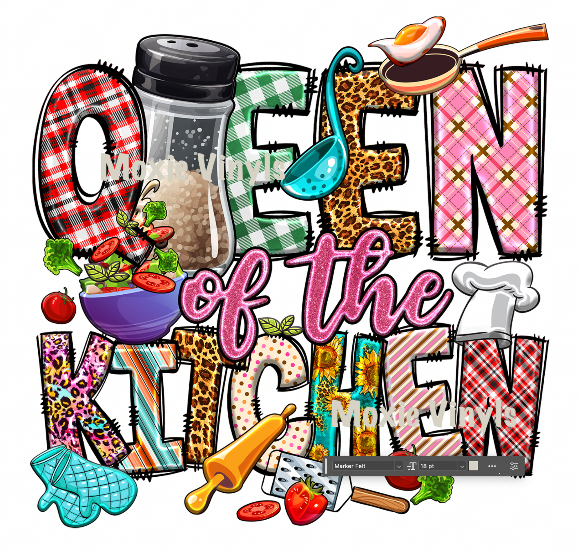 Queen of Kitchen UV DTF