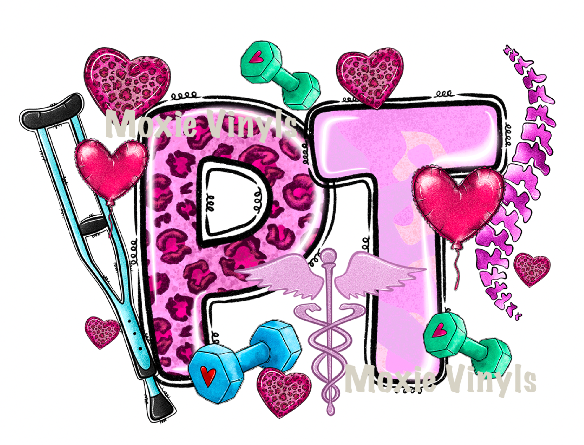 Valentine PT UV DTF Transfer