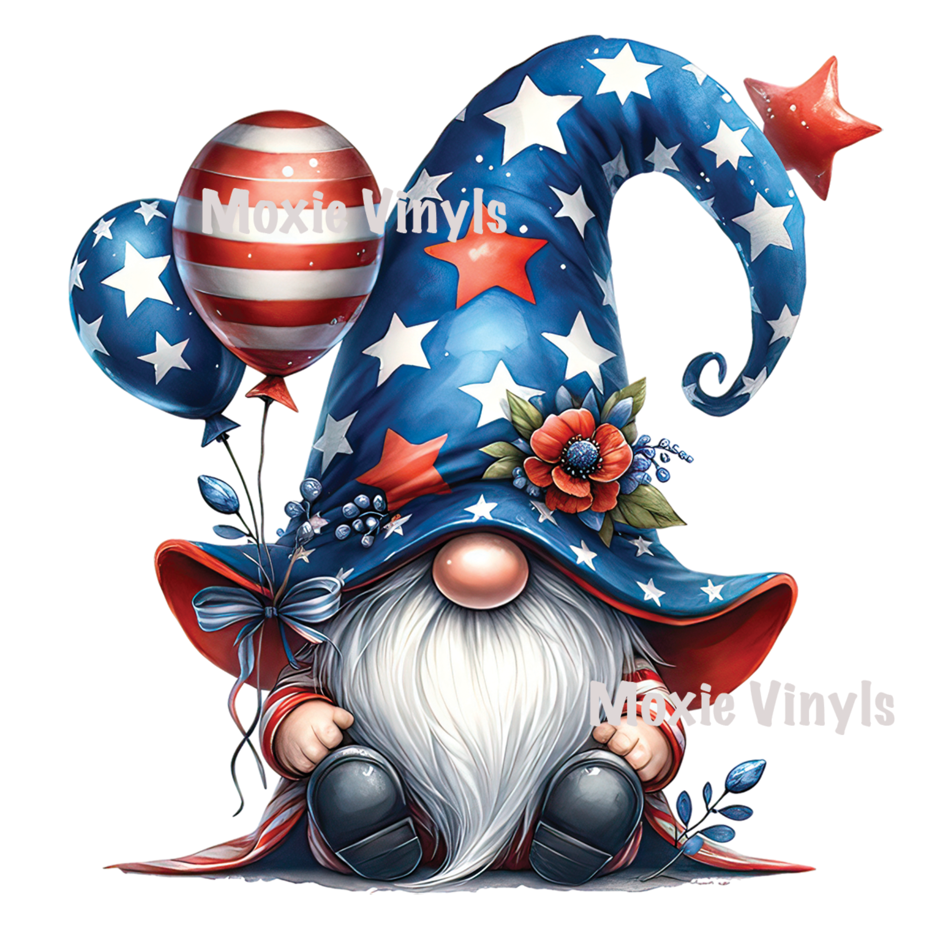 Patriotic July 4th Gnome Acrylic Blank Combo