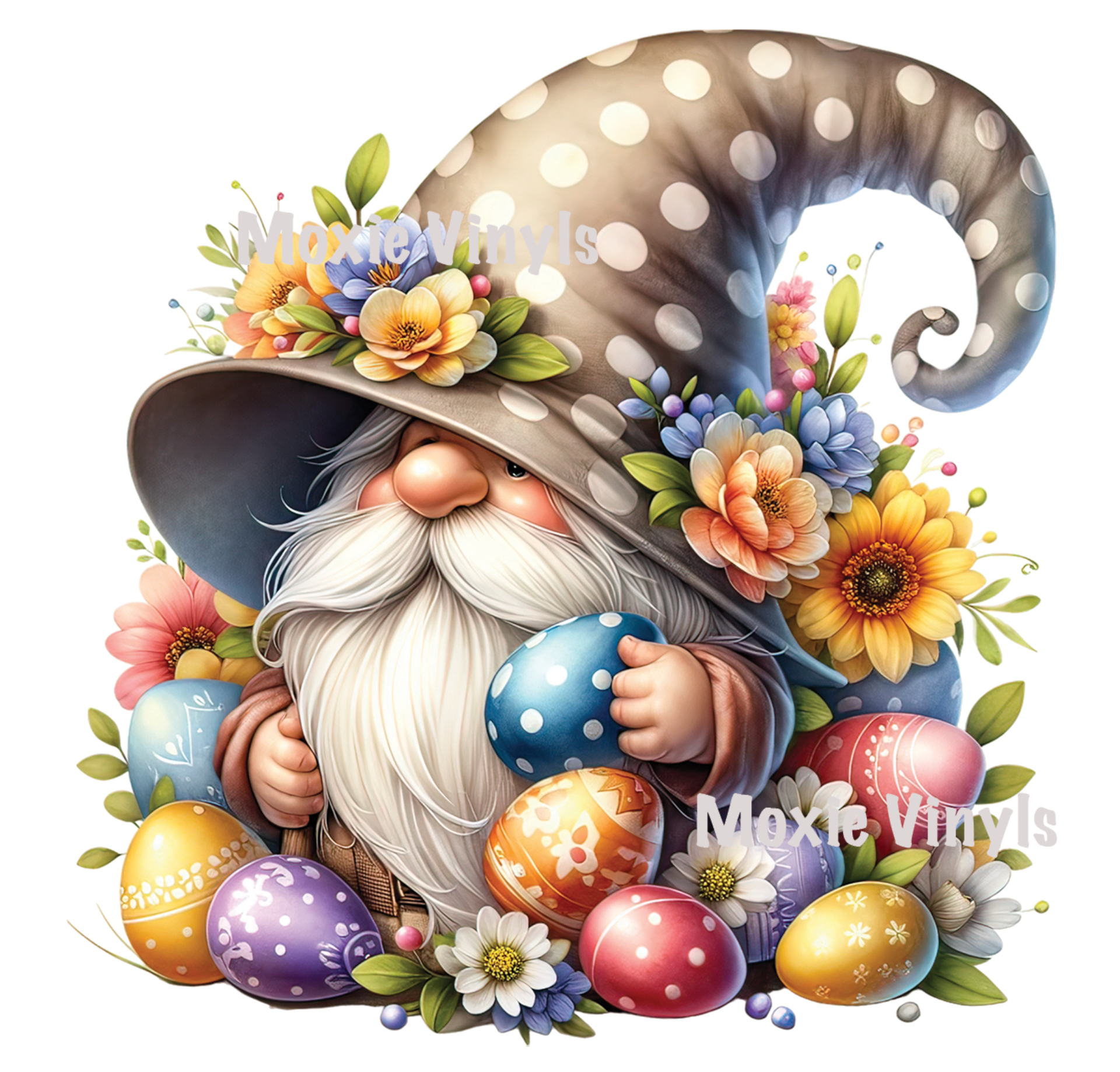 Easter Egg Gnome UV DTF