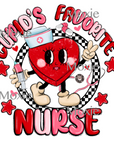 Cupid's Favorite Nurse UV DTF