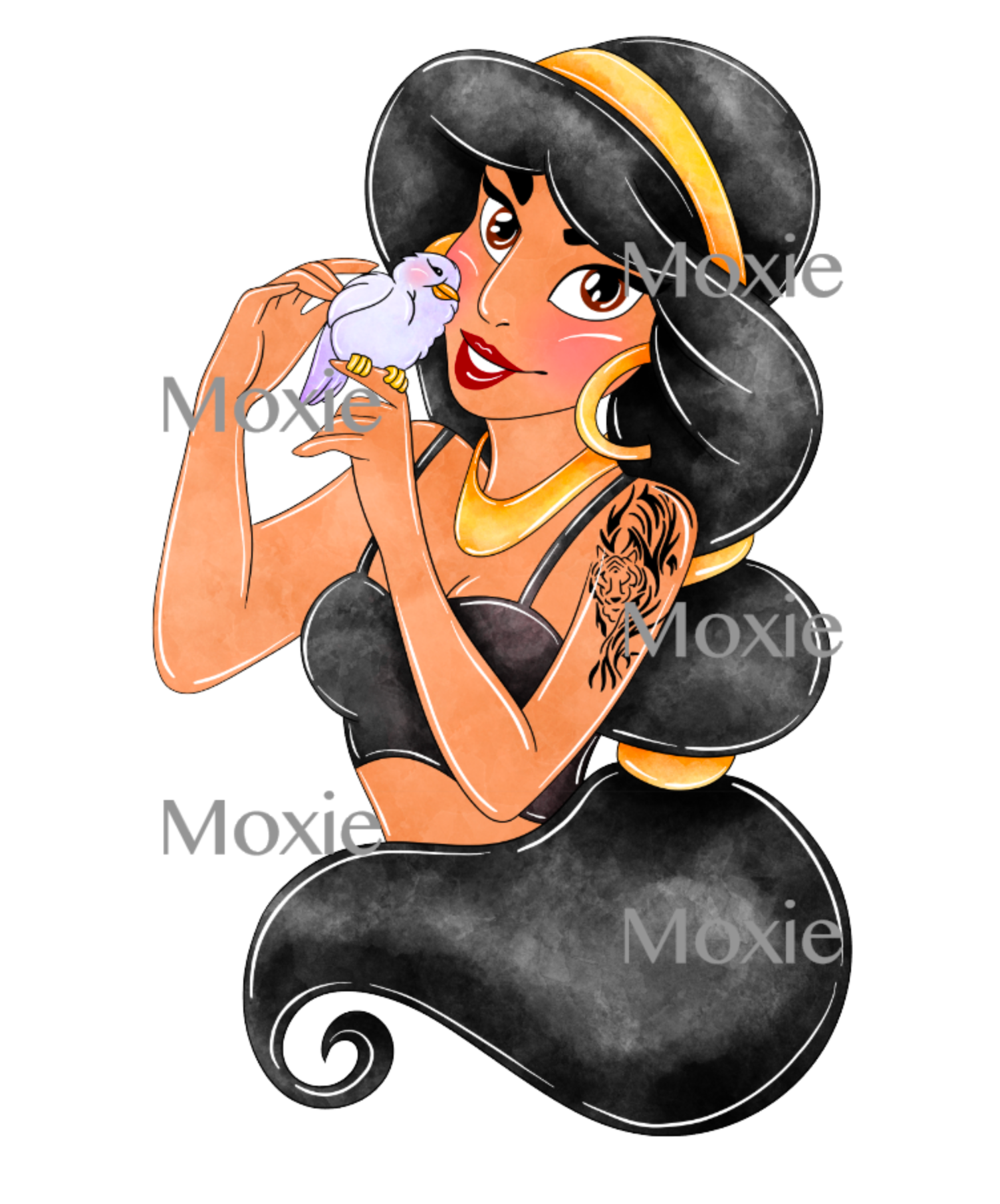 Inked Jasmine UV DTF Transfer