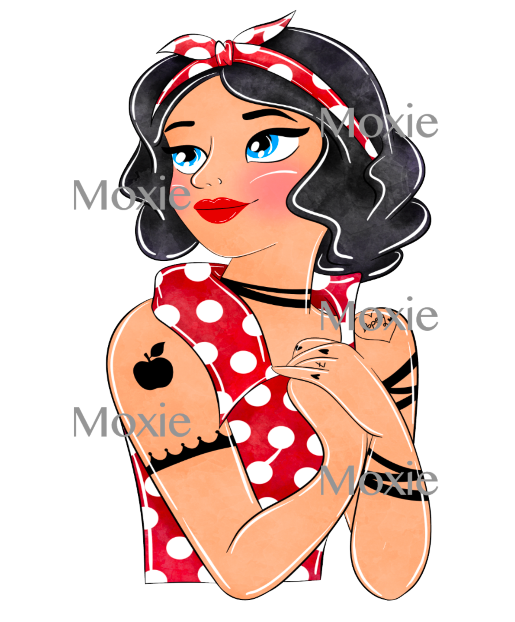 Inked Snow White UV DTF