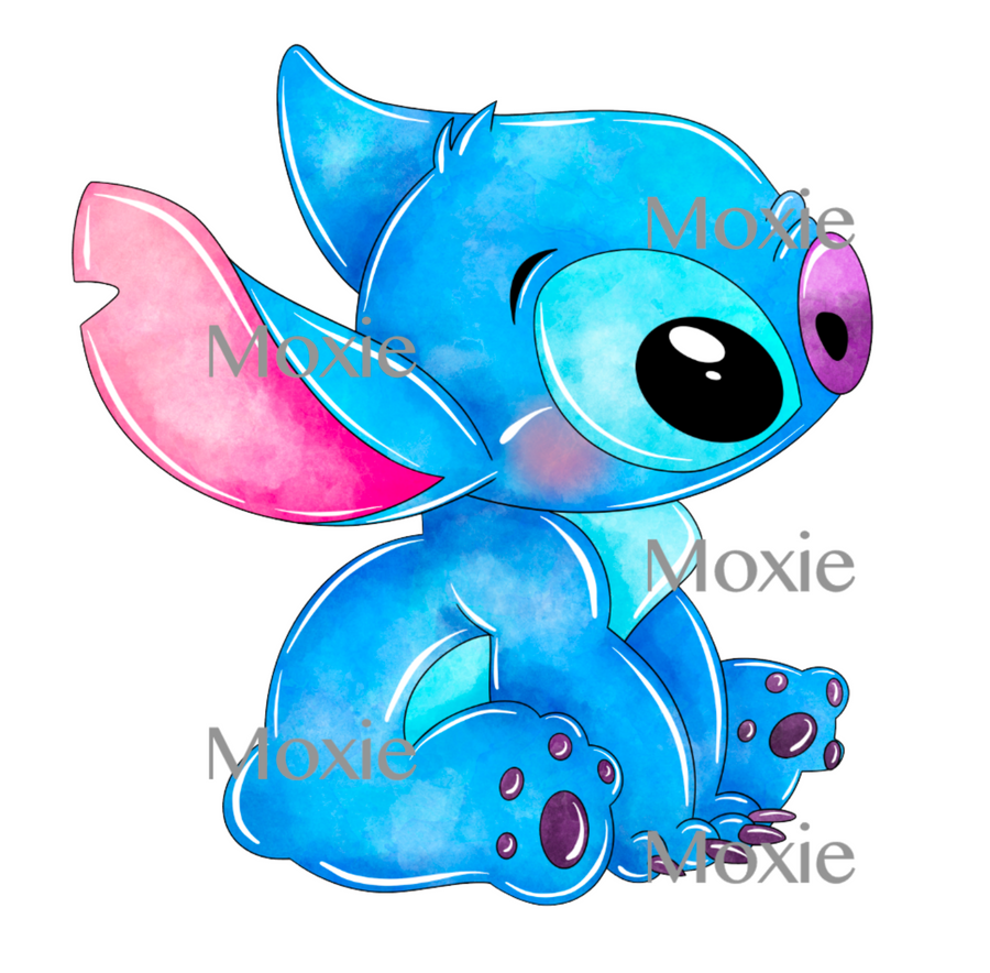 Baby Stitch Decal & Acrylic Blank COMBO