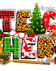 Teacher Christmas UV DTF