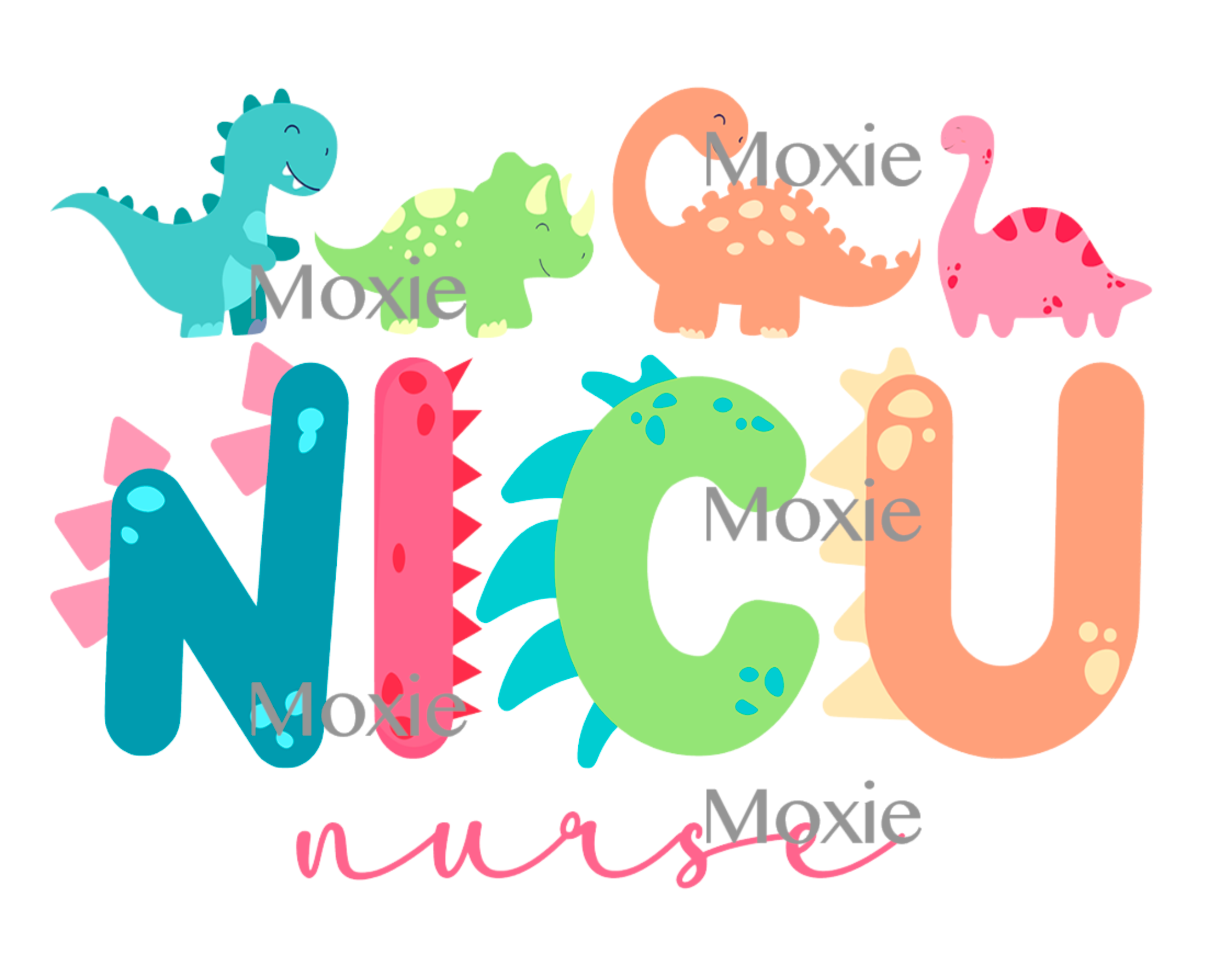 NICU Dinosaurs UV DTF – Moxie Vinyls