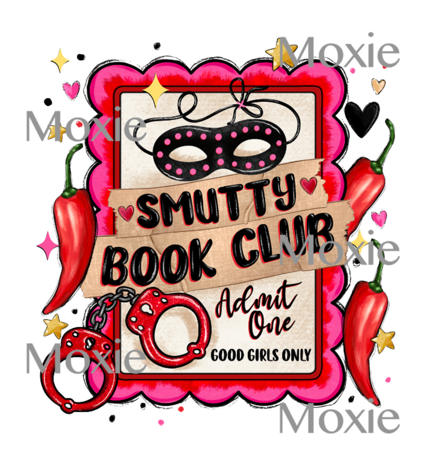 Smutty Book Club UV DTF Transfer