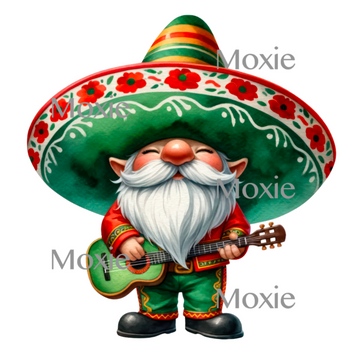 Mexican Gnome Decal & Acrylic Blank COMBO