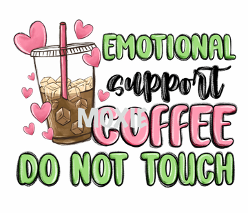 Emotional Support Coffee UV DTF