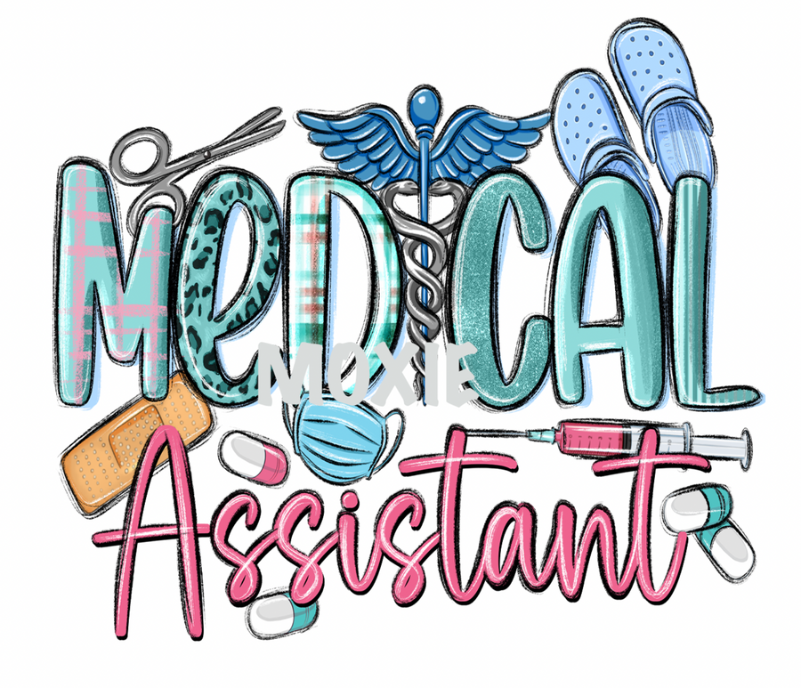 Logo Medical Assistent Medical Assistant UV DTF – Moxie Vinyls