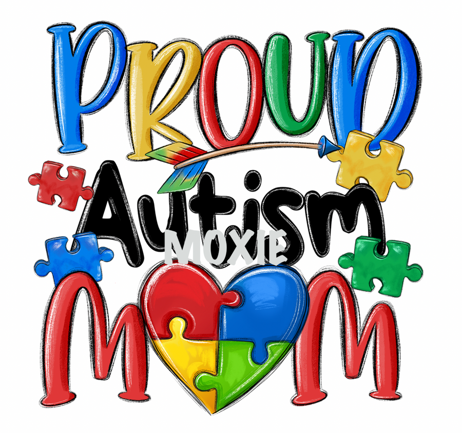 Proud Autism Mom UV DTF