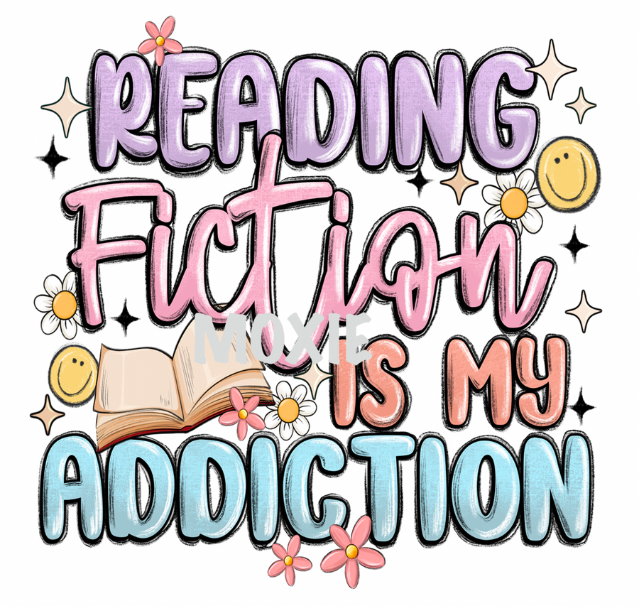Reading Fiction Addiction UV DTF