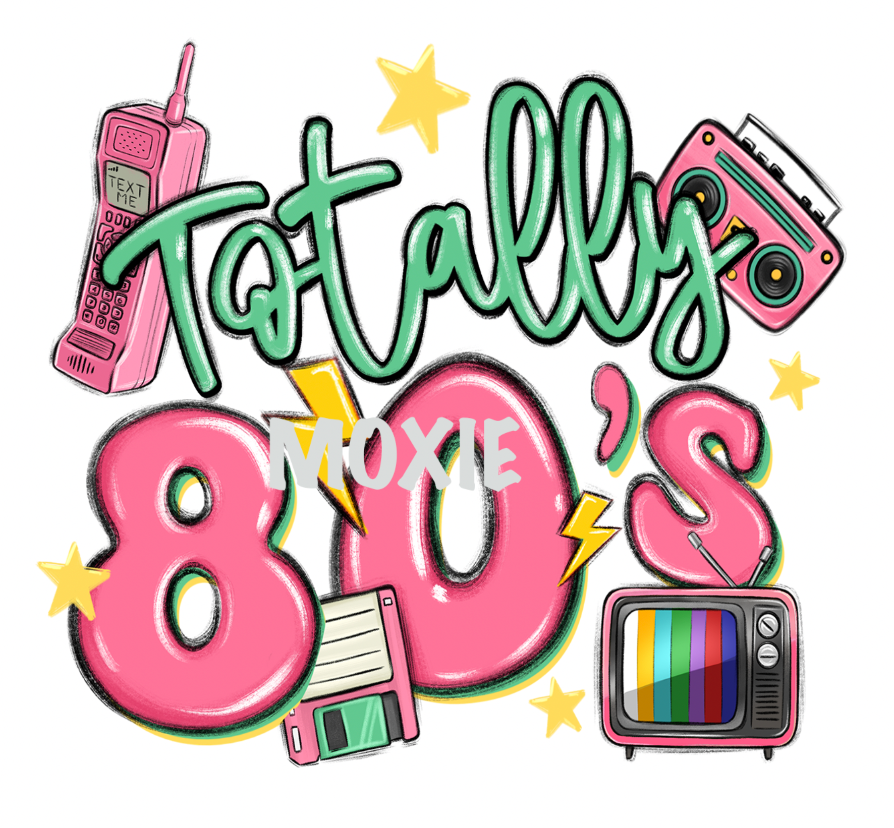 Totally 80&#39;s UV DTF
