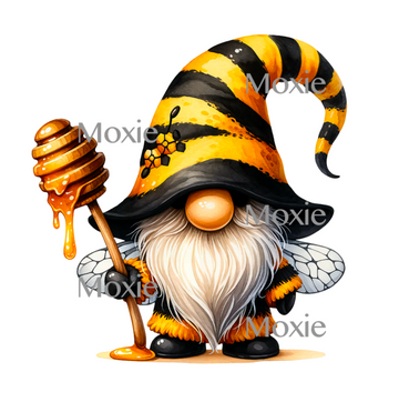 Honey Bee Gnome Decal & Acrylic Blank COMBO