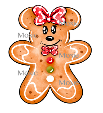 Gingerbread Minnie Acrylic Blanks