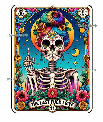 Tarot The Last Fuck Given UV DTF