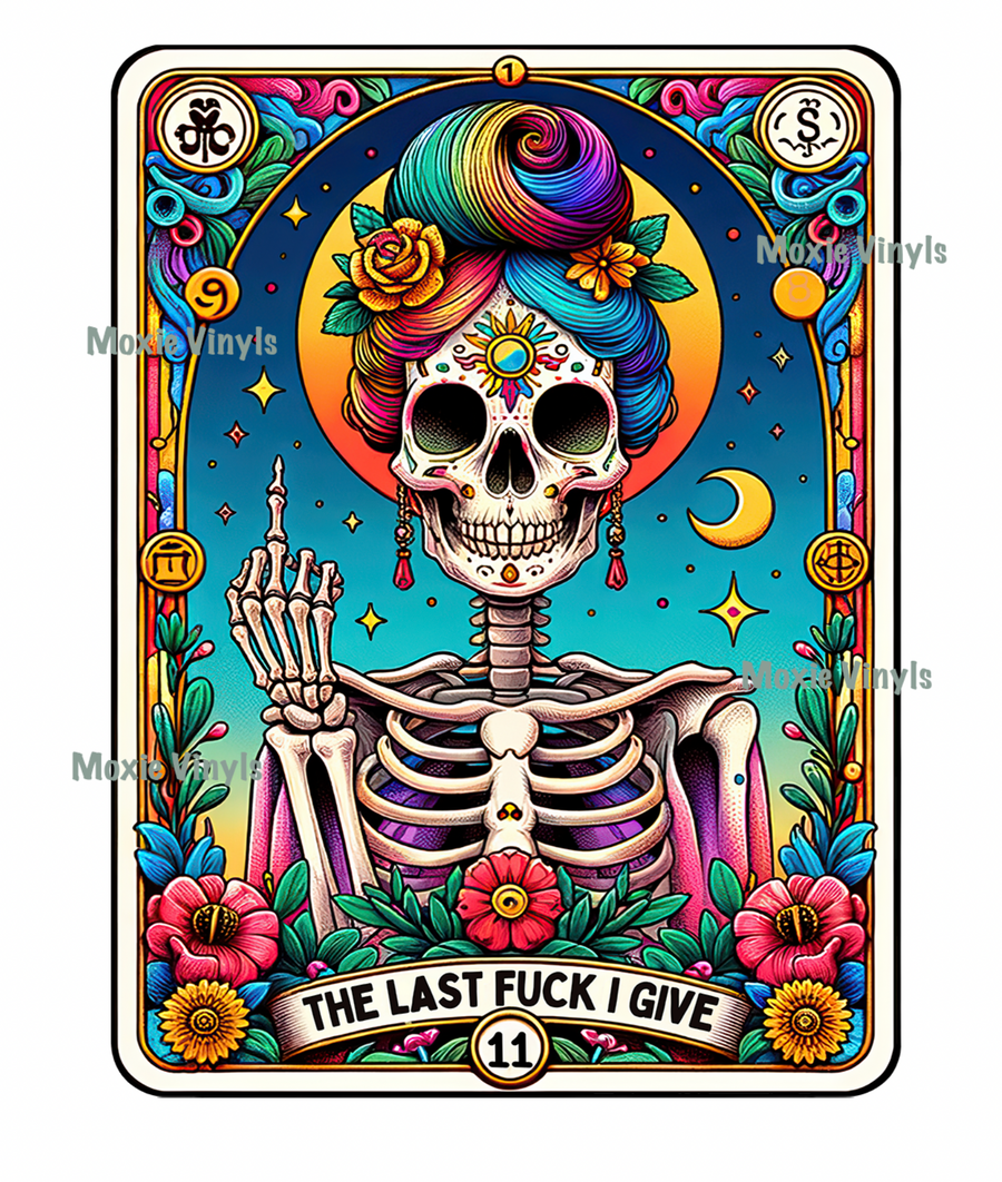 Tarot The Last Fuck Given UV DTF