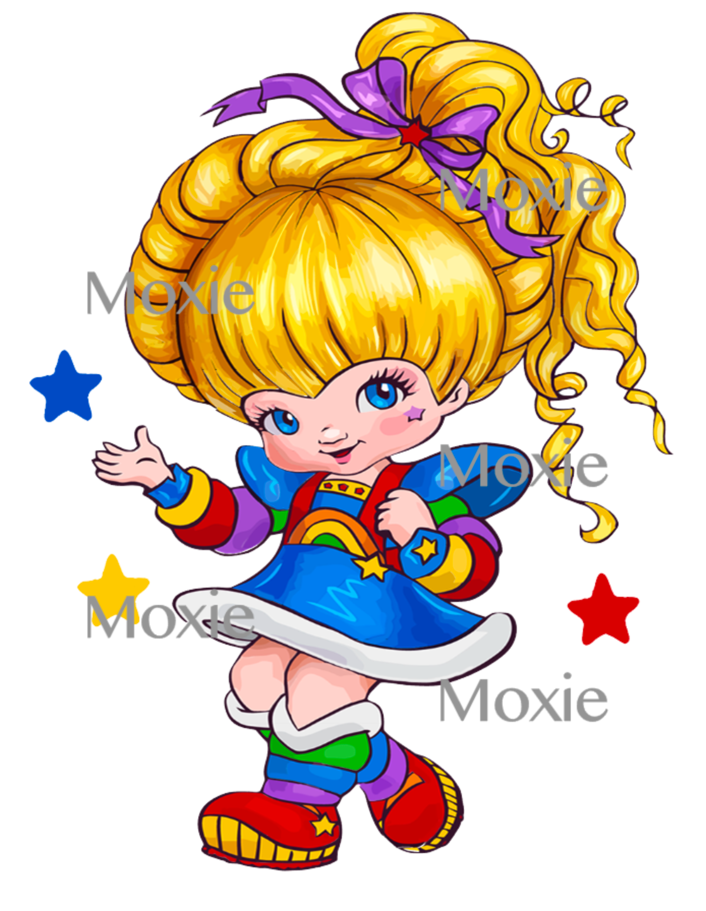 Rainbow Brite Decal &amp; Acrylic Blank COMBO