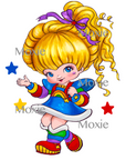 Rainbow Brite Decal & Acrylic Blank COMBO