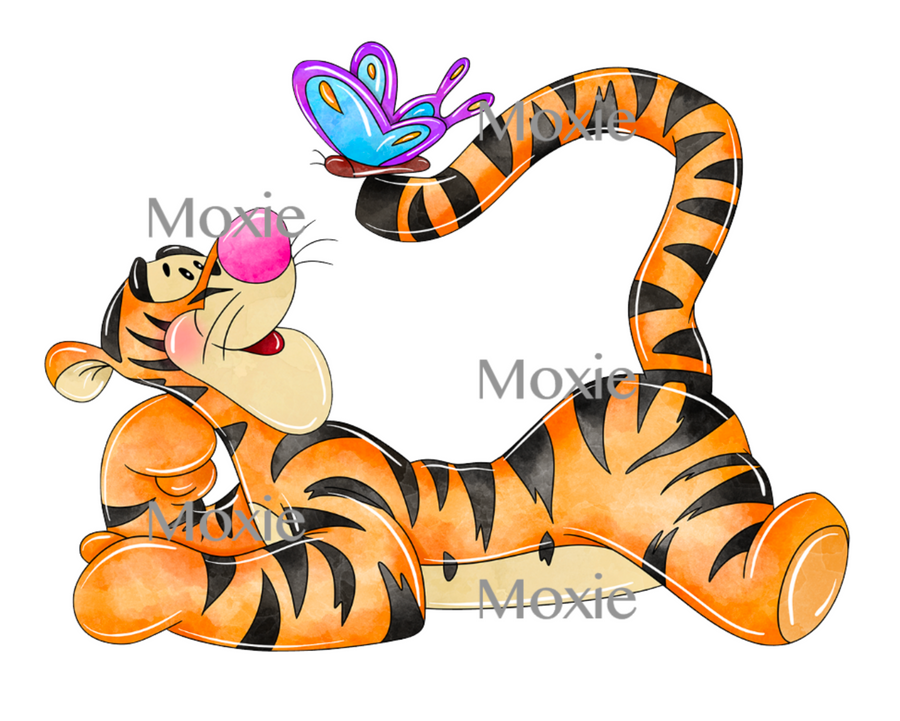 Tigger Decal & Acrylic Blank COMBO