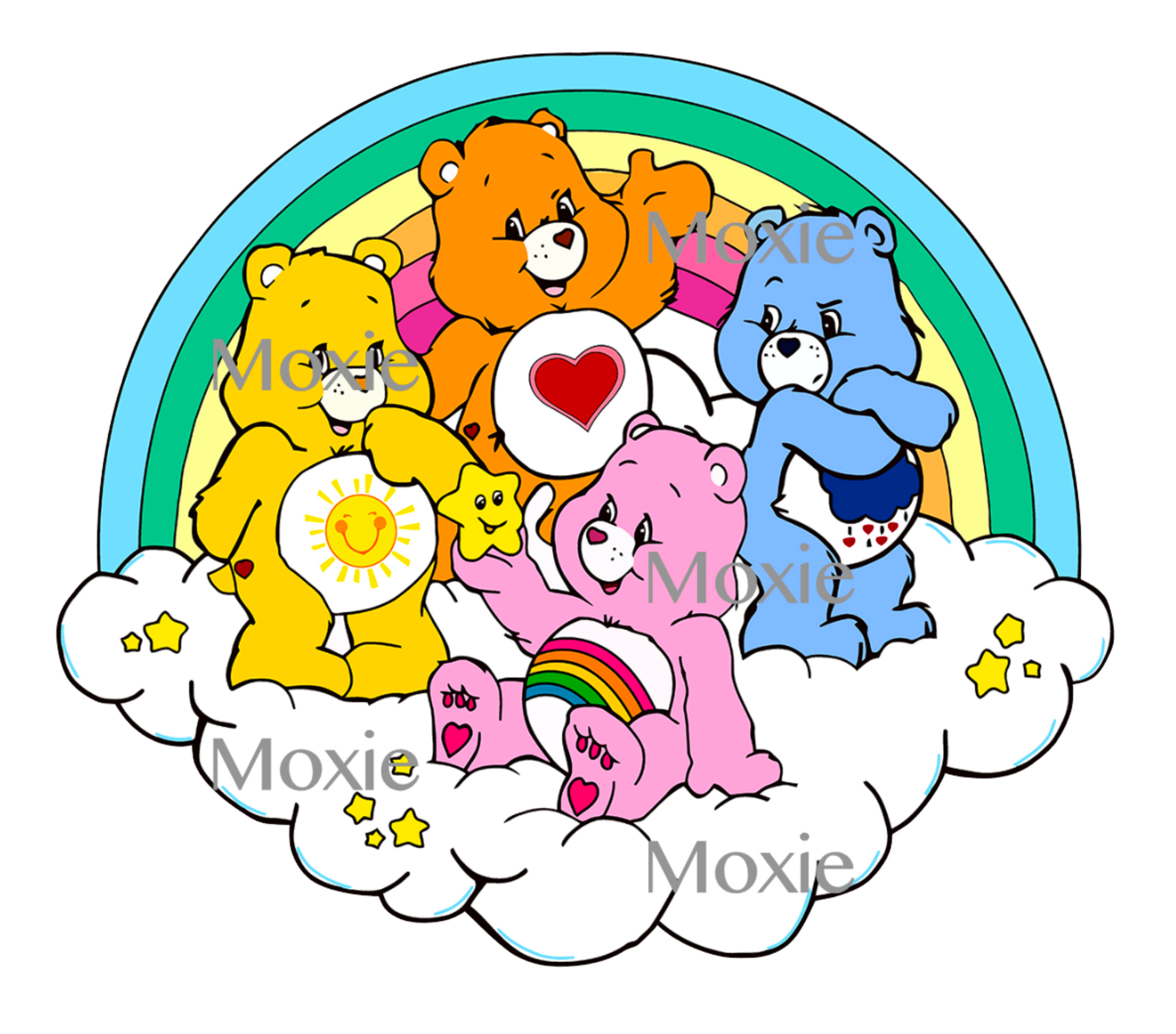 Care Bears Cloud Decal &amp; Acrylic Blank COMBO