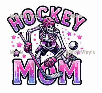 Hockey Mom Skeleton UV DTF