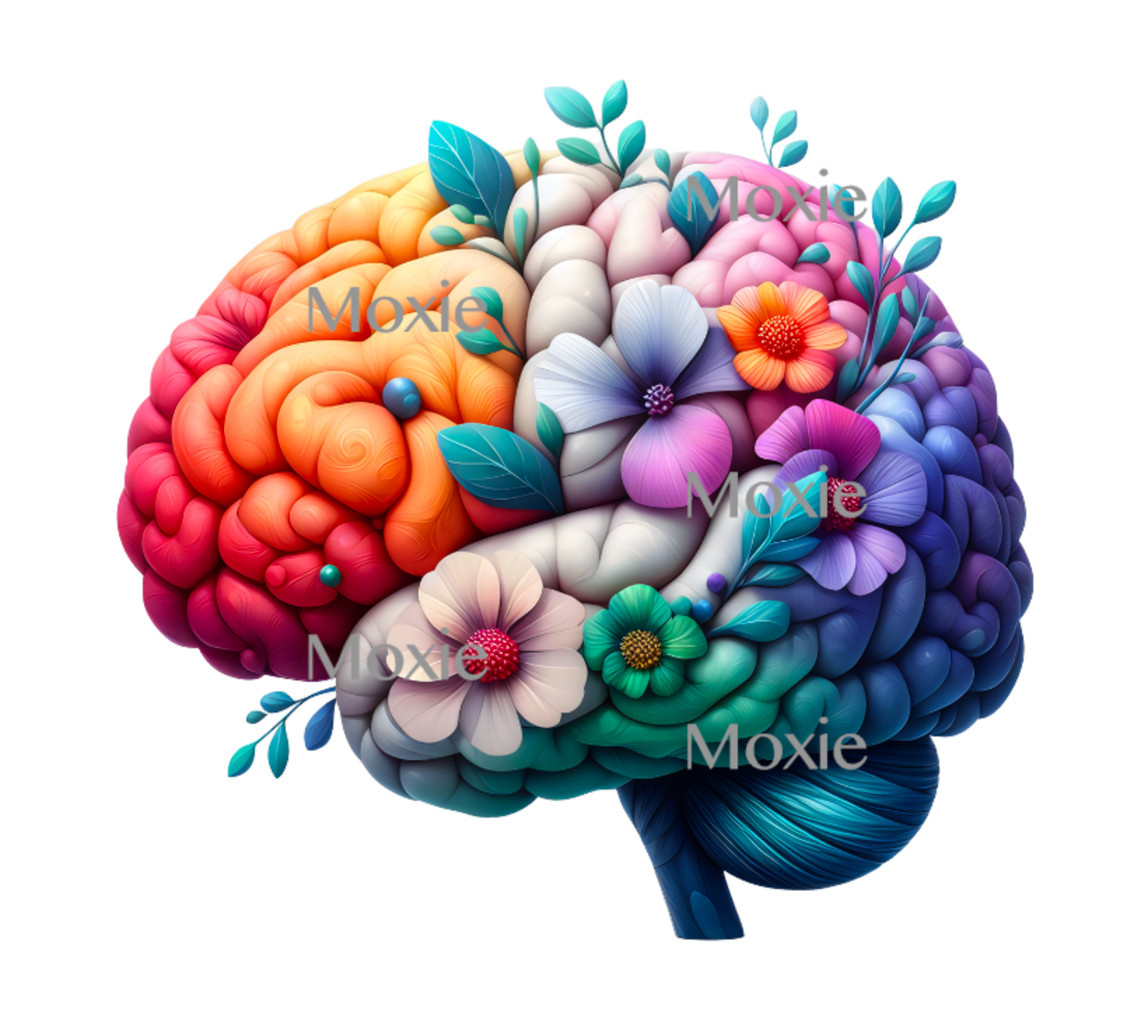 Floral Brain Acrylic Blanks