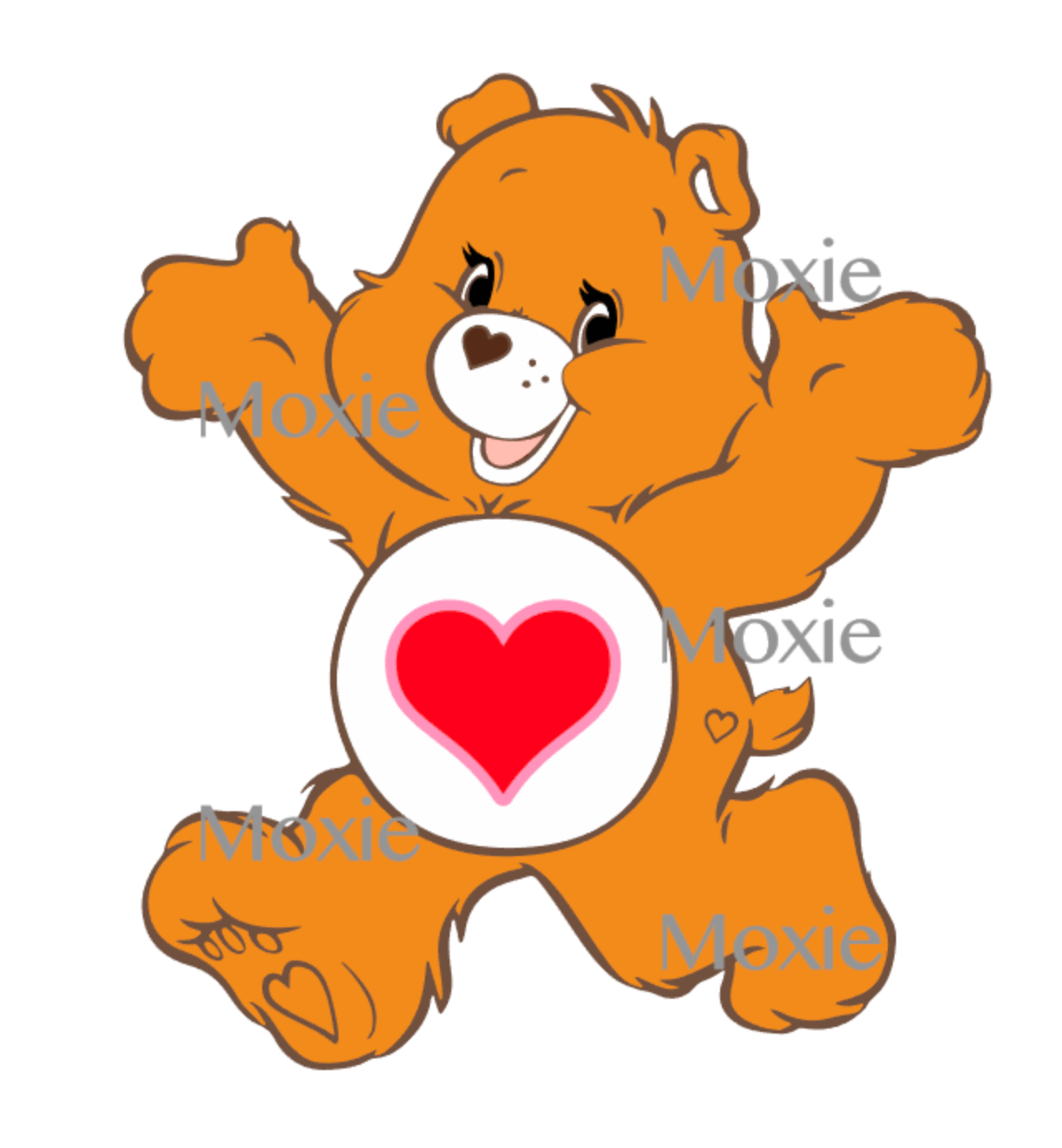 Care Bear Brown Decal &amp; Acrylic Blank COMBO