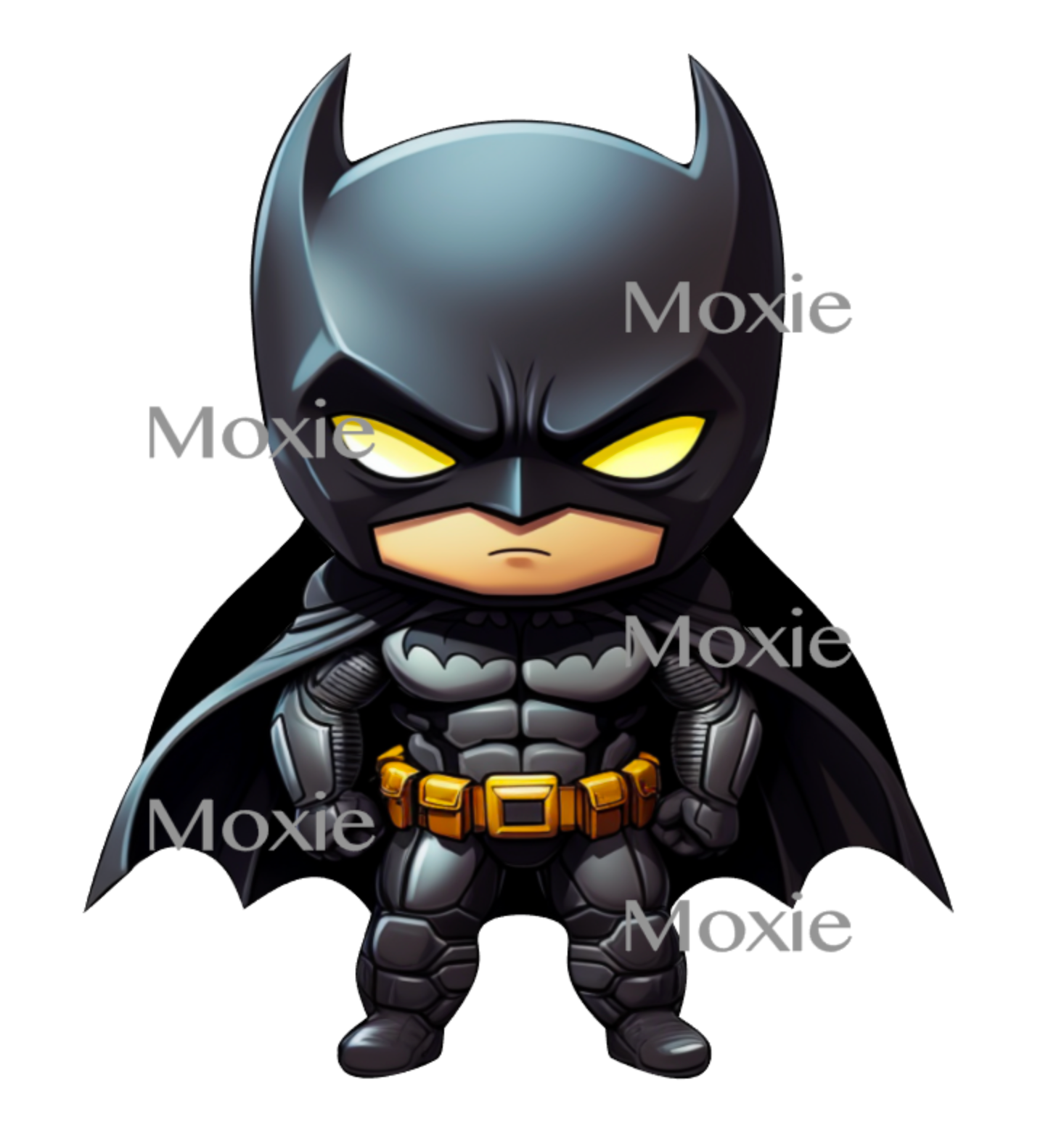 Chibi Batman Decal &amp; Acrylic Blank COMBO