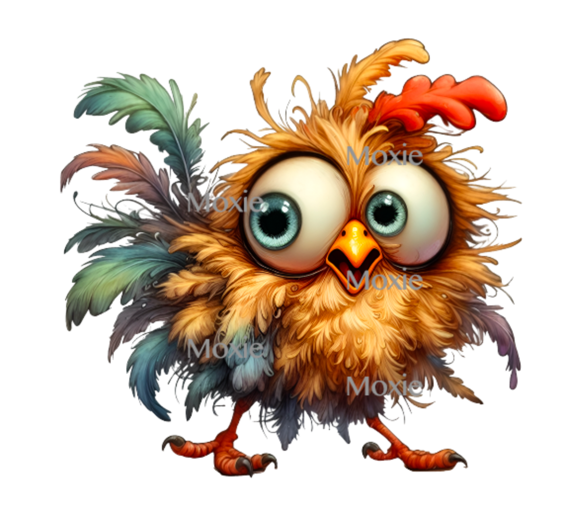 Funny chicken Acrylic Blank  Decal Combo