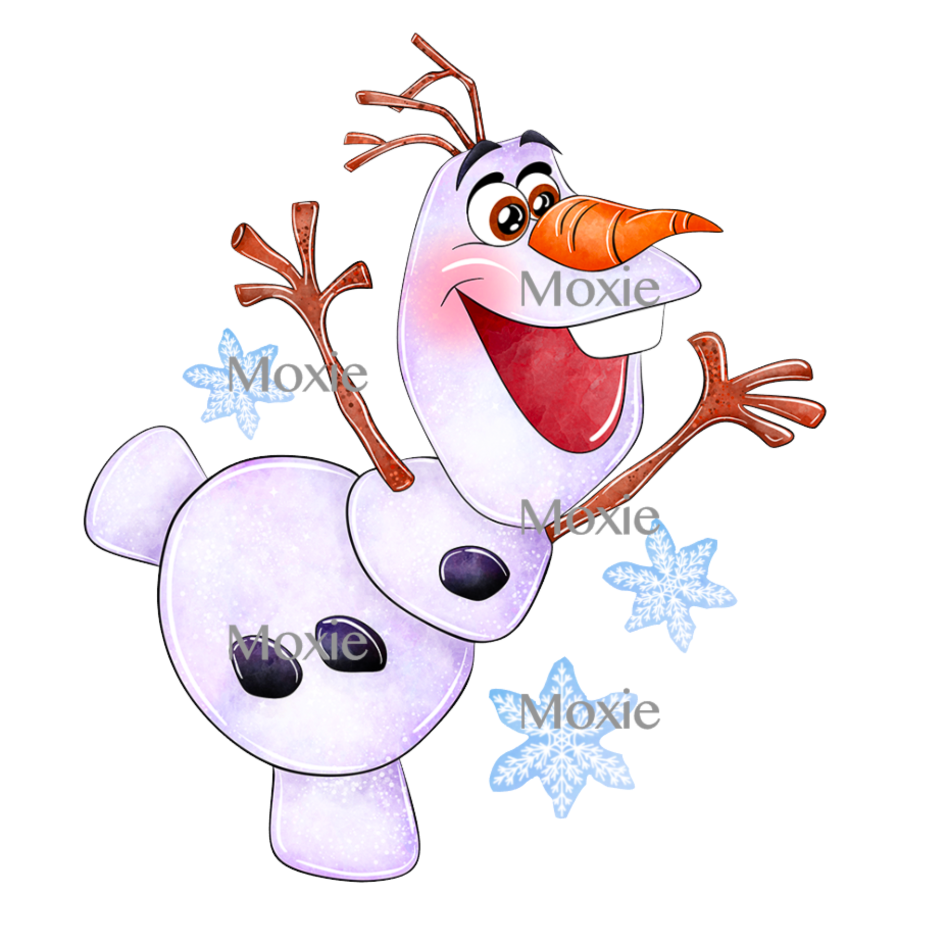 Olaf Snowman Decal &amp; Acrylic Blank COMBO