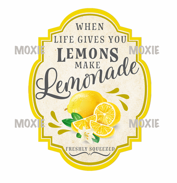 Lemonade Label UV DTF