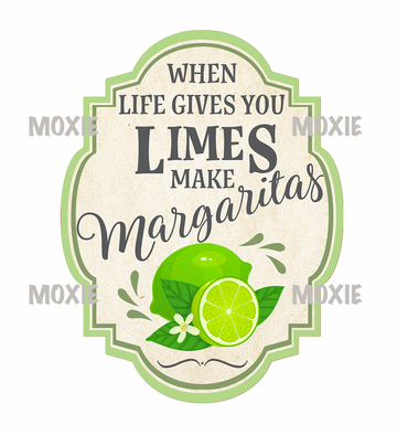 Limes Margaritas Label UV DTF