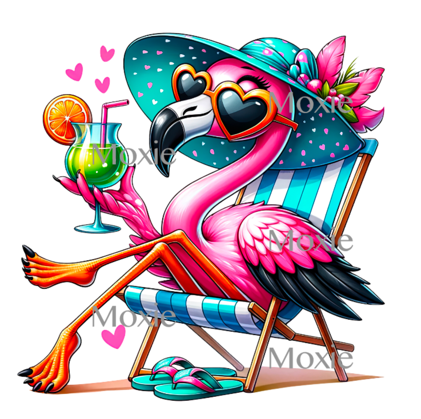 Flamingo UV DTF Transfer Decal