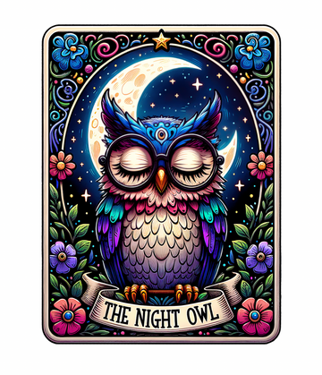 Tarot The Night Owl UV DTF