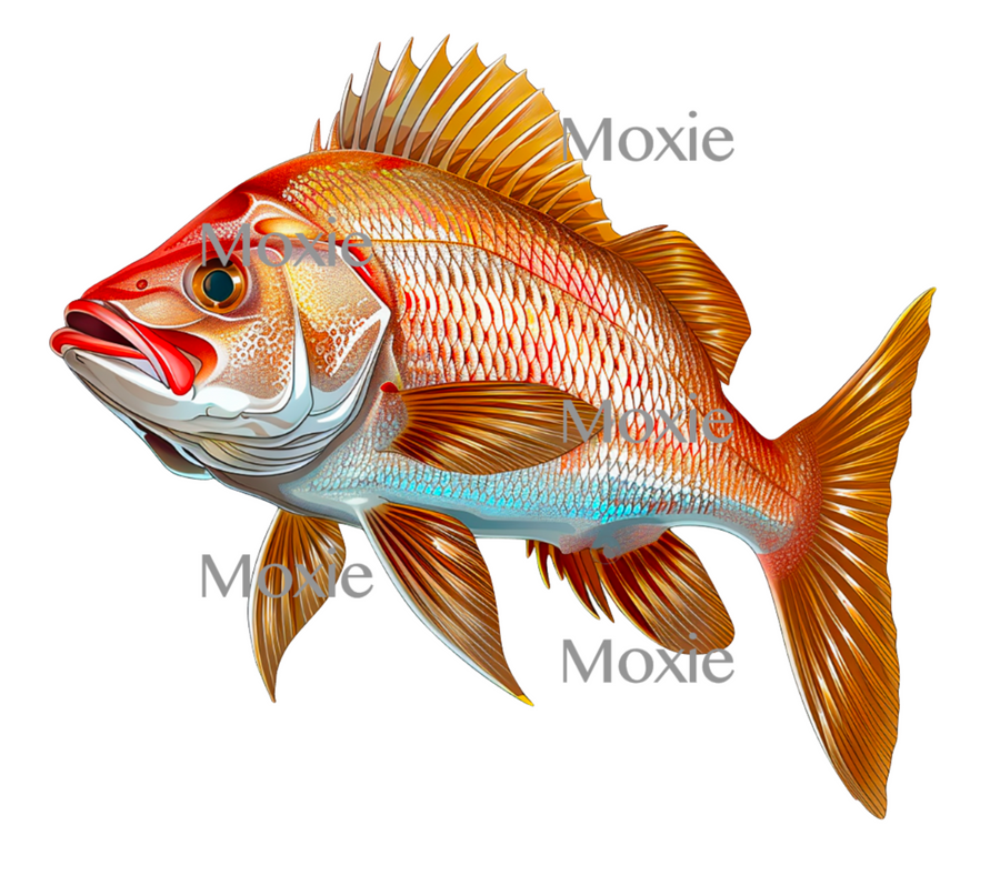 Redfish Acrylic Blank and UV DTF Decal