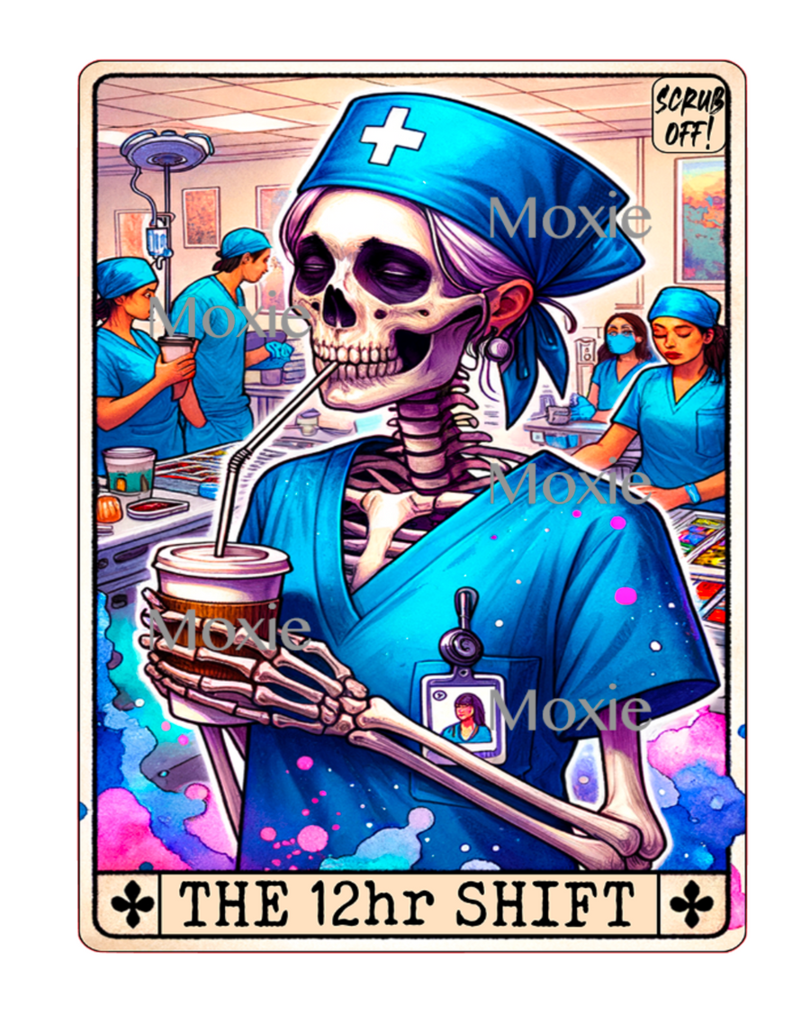 Tarot The 12 Hour Shift UV DTF