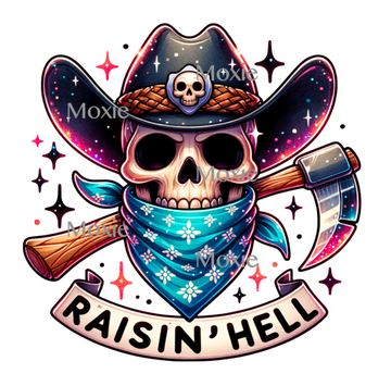 Raising Hell UV DTF Decal