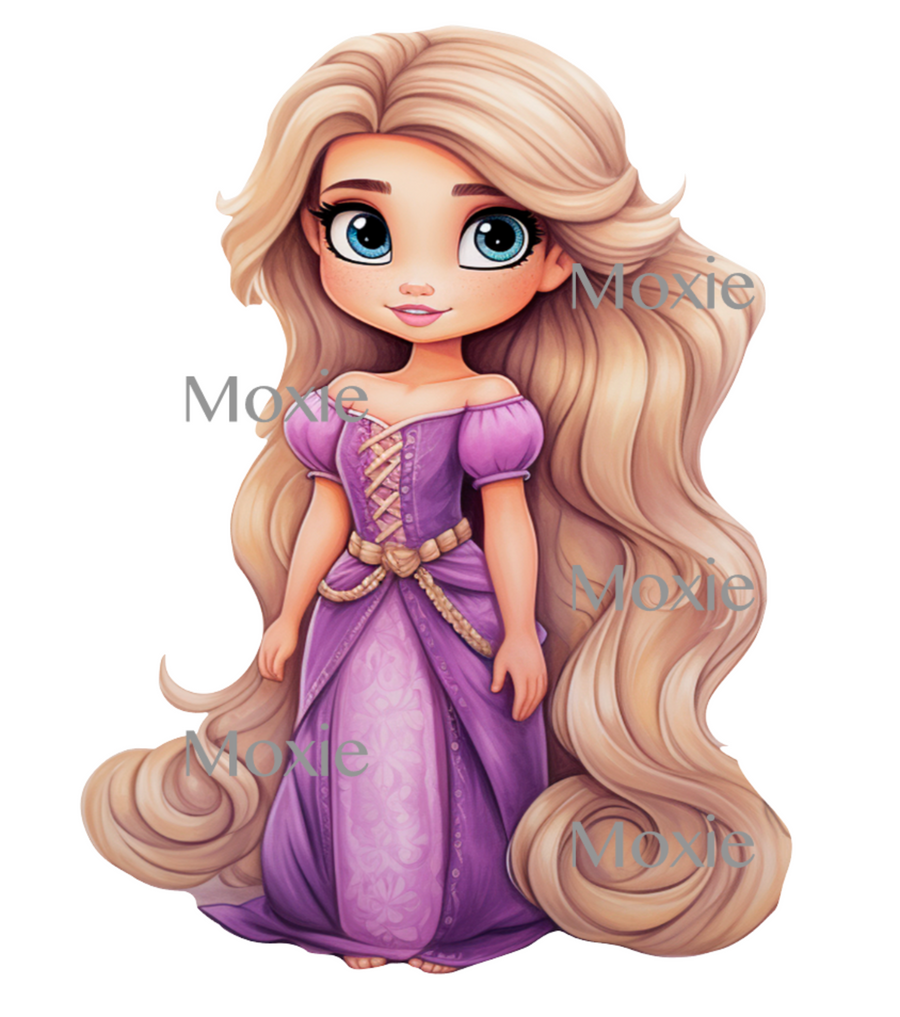 Rapunzel Decal & Acrylic Blank COMBO