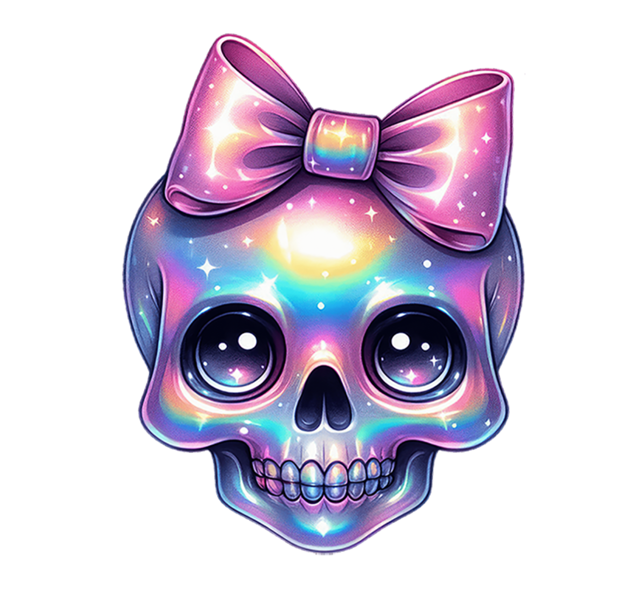 Skull Bow Decal &amp; Acrylic Blank COMBO