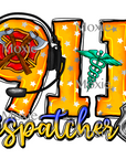 911 Dispatcher UV DTF Transfer