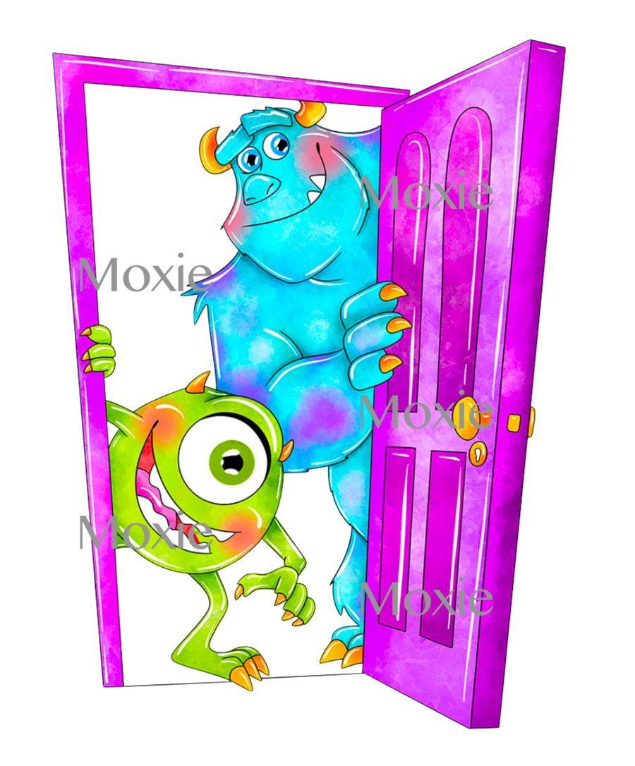 Mike Sully Door Decal & Acrylic Blank COMBO – Moxie Vinyls