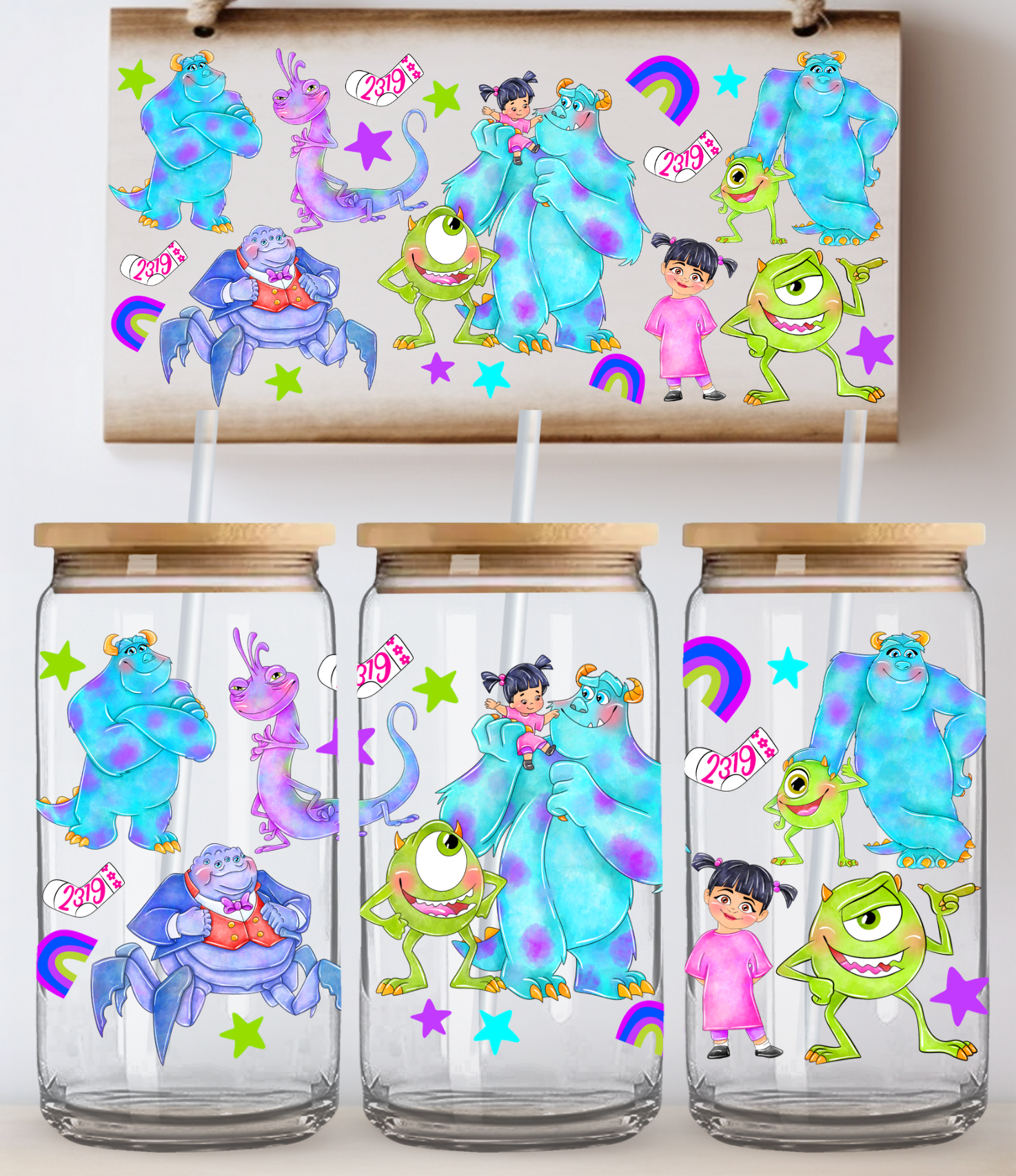 Monsters Glass Wrap – Moxie Vinyls