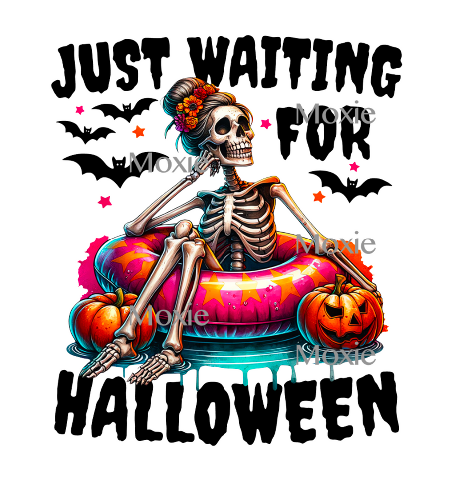 Waiting for Halloween Decal & Acrylic Blank COMBO