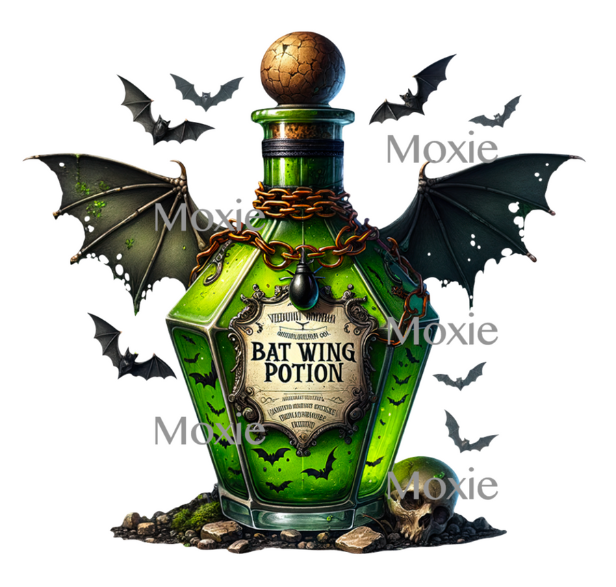 Bat Wing Potion Decal & Acrylic Blank COMBO